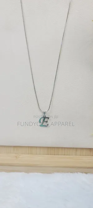 E Pendant Necklace