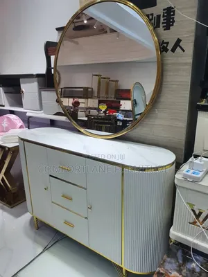 Mirror Console With Drawers