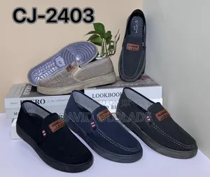 Jeyky Men's Denim Loafers Casual Rubber Shoes