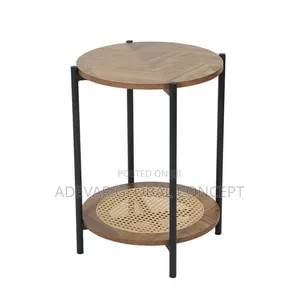 50cm Nordic Side Vintage Stool/Table - Brown