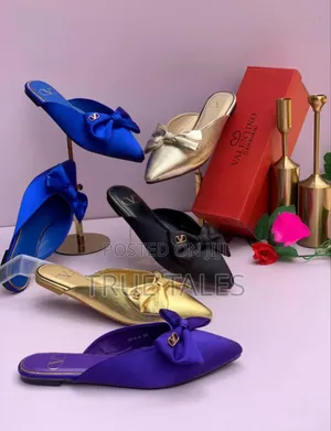 Valentino Luxury Flat Half Shoes Slippers With Branded Box