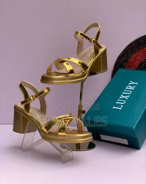 Luxury Block Heels Sandals With Branded Box Sizes 37 To 42