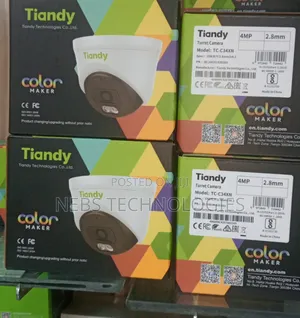 Tiandy 4mp Ip Colorvu Indoor Camera