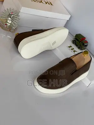 Boss White-Soled Loafers