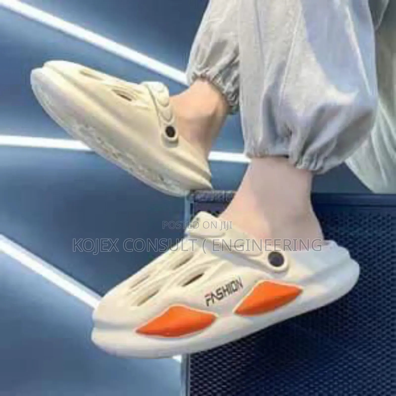 Crocs Plain White Slides Available