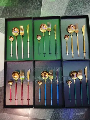 4pcs Gold Cutlery Set 