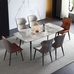 New Imported Classic 6 Sitters Marble Top Dining Table