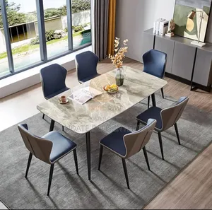 Classic 6 Sitters Marble Top Dining Table