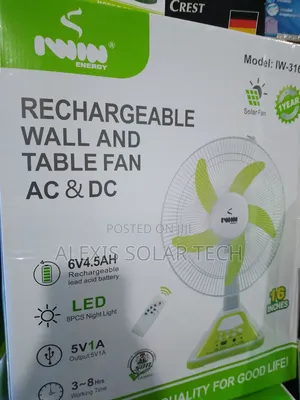 Iwin Rechargeable Table Fan