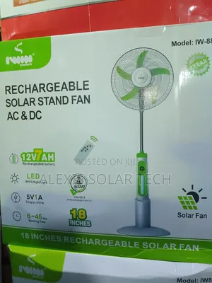 18inches Iwin Solar Rechargeable Fan