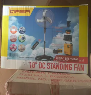 Qasa 18 Inches Ac Dc Standing Fan QSF-18'' Metal Blade