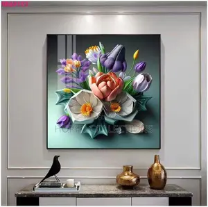 Colorful Arts Flowers Decor
