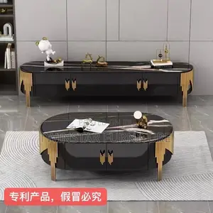 New Modern Marble Top Luxury Tv Stand Centre Table