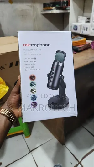 USB Condenser Microphone Tabletop Desktop RGB Microphone