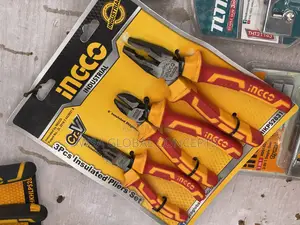 3pcs INGCO Insulated Industrial Pliers Sets