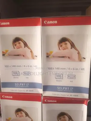 Canon Selphy Colour Photo Paper/Ribbon Ink Set - KP-108IN
