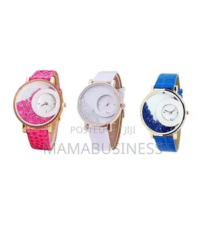 Crystal Rhinestone Leather Watch