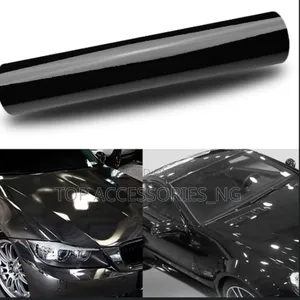 High Quality Full Gloss Black Vinyl Car Wrap