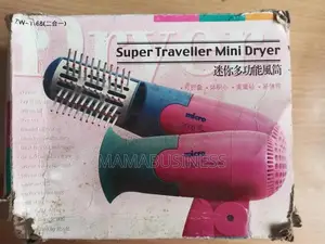 Multi-Function Mini Hair Dryer With Roller - 2-in-1