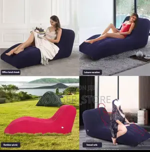 S-shaped Inflatable Seatings Bedroom Couple Sofas Simple