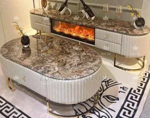 Brand New Quality and Imported Fire Plate TV Stand With Tabl