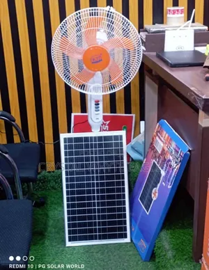 KTJ Rechargeable Ac/Dc Solar Fan