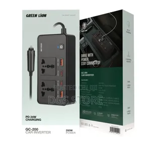 Green Lion PD 24w Charging GC 200 Car Inverter Charger 200w