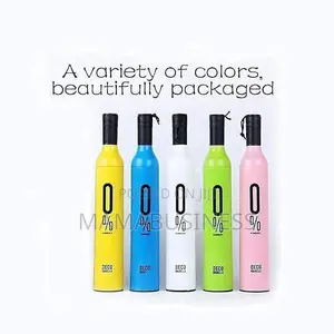 Travel Folding Portable Wine Bottle Umbrella,