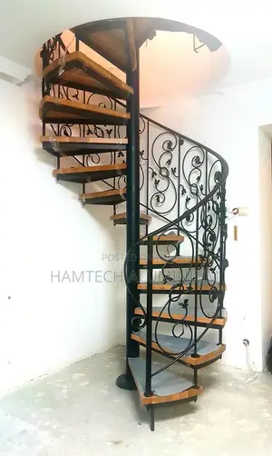 Spiral Wrought Iron Steps