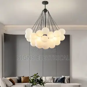 Nordic Frosted Glass Ball Chandeliers