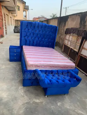 4.5x6 Bedframe and Mattress