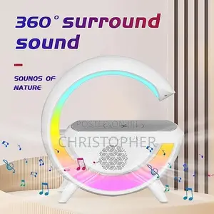 G-Shaped 3 in 1 Bluetooth Speaker With FM Radio, Light Table