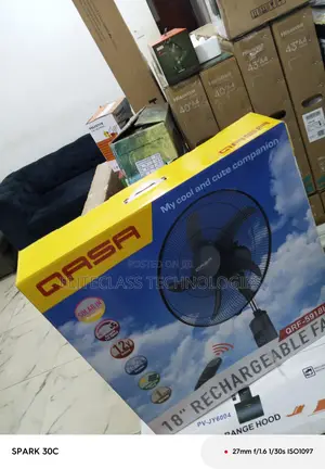 Top Sellin 18inches Rechargeable Qasa Standing Fan