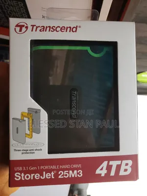 Transcend External Hard Drive 4tb