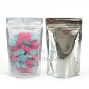 10x15cm Silver Transparent Front Pouch