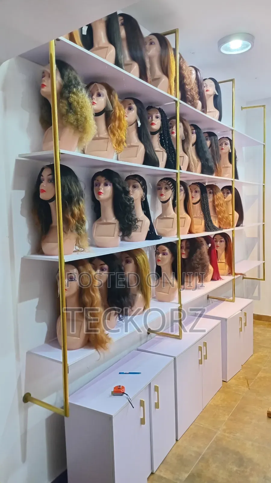 Wig Mannequin Display Rack