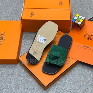Hermes Leather Slipers