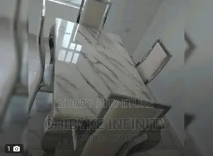 Brand New Quality and Imported Marble Top With Four Chairs