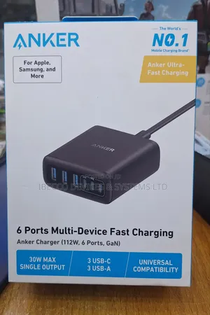 ANKER 112W 6 PORT Multiple DEVICES Fast Charging Duck