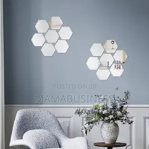 7pcs Hexagon Flexible Deco Mirror
