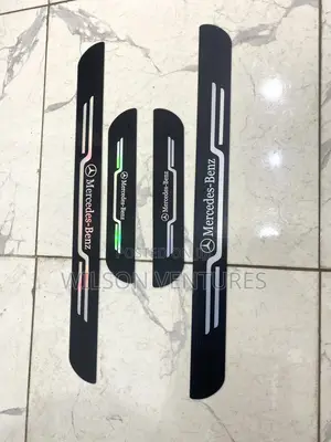 4 PCS Mercedes’ Benz Door Protective Sill Step Emblem