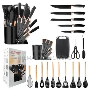 Top Quality 19pcs Silicone Cooking Spoon and Knife Set