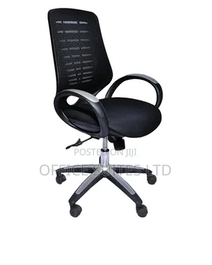 Grey/Black Office Swivel Egornomic Chair