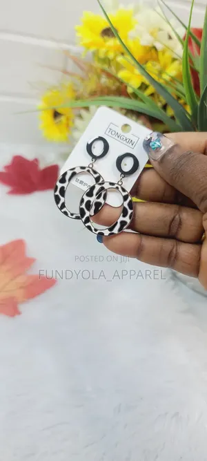 Zebra Print Fashion Earring