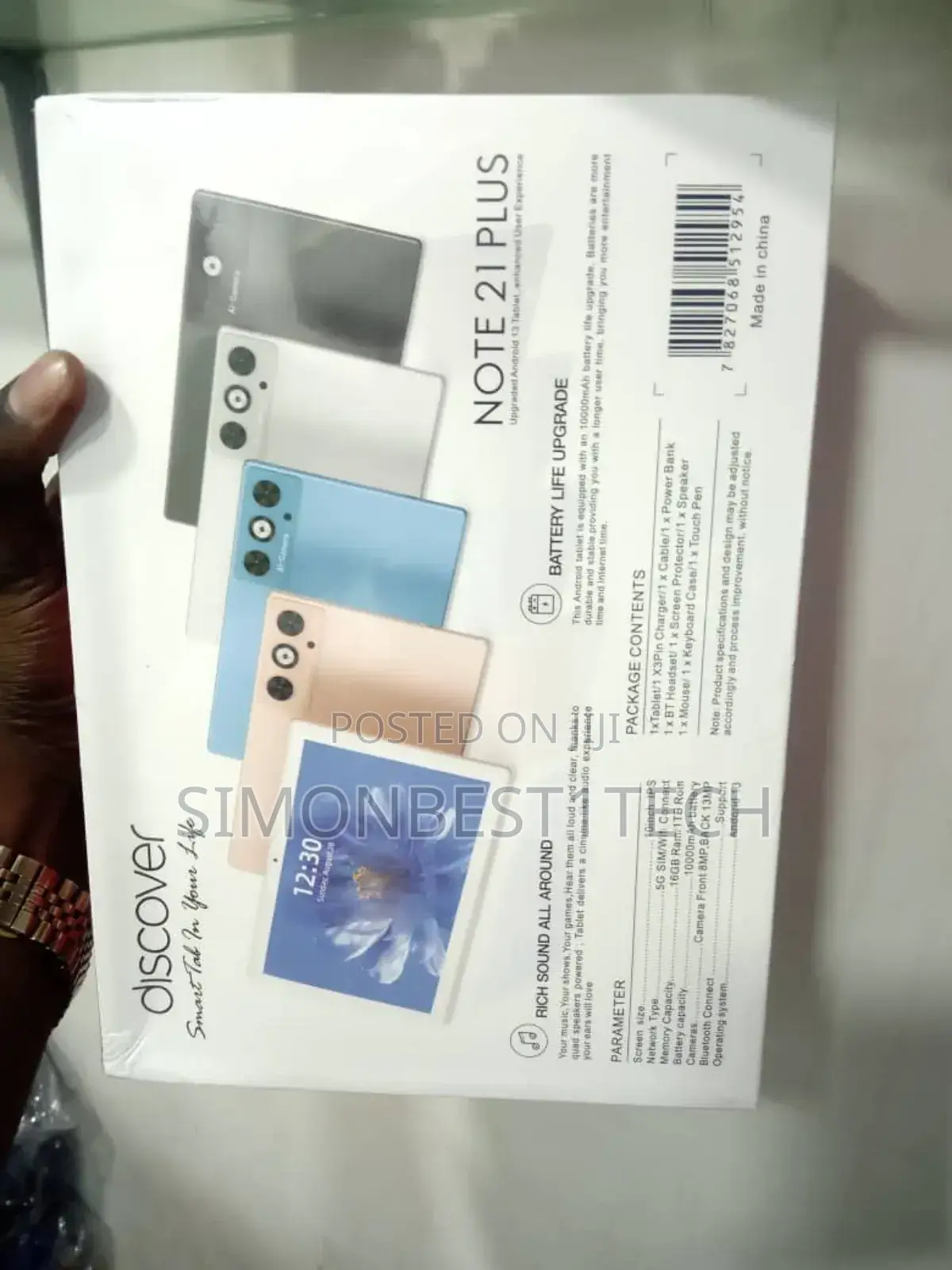 New Discover Note 21 Plus 1 TB Blue