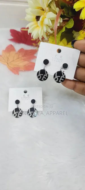 Love Black Earring