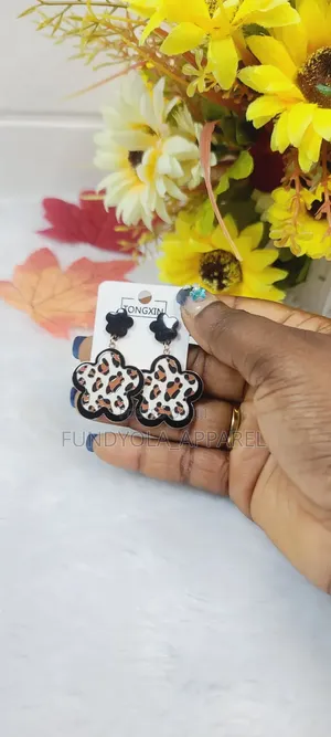 Tiger Print Earring