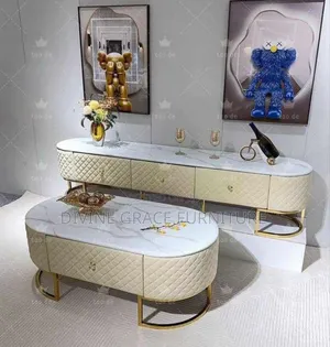 Marble Tv Stand and Unique Center Table