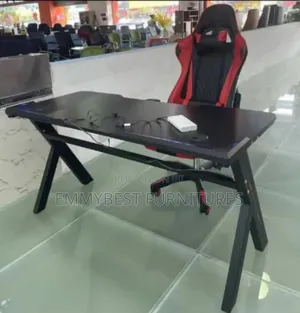 Computer Desk, With Electric Rgb Light.