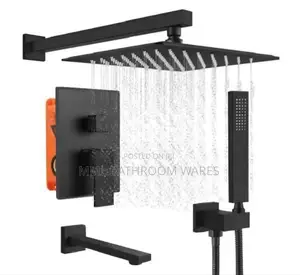 5 Ways Conduit Shower Mixer With Down Tap Matt Black